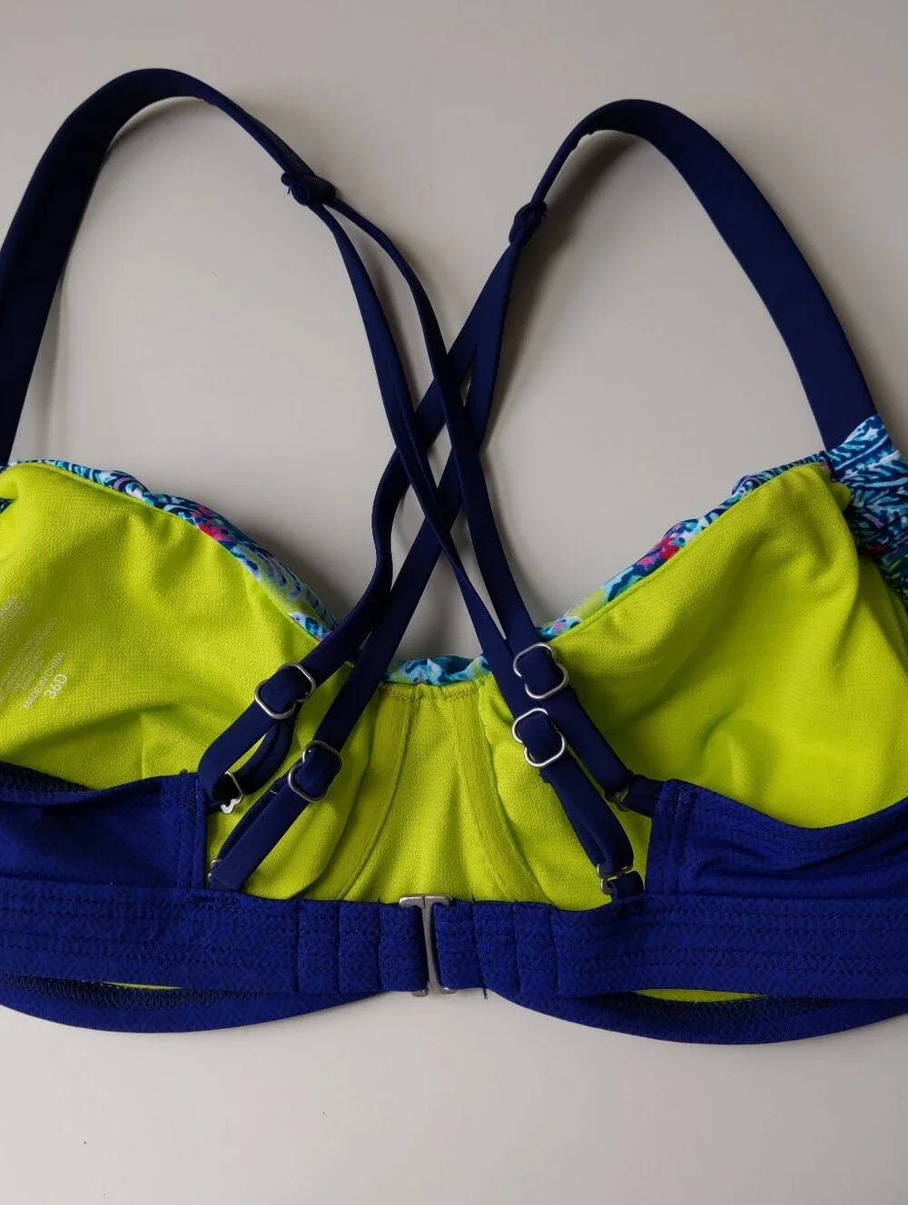 Title Nine Bikini Top Dark Blue Women's 36D NWT